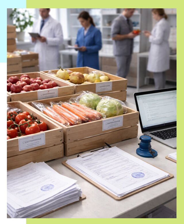 Сертификация овощей и фруктов в Крымске от 8809 р. | Алешин-Крм