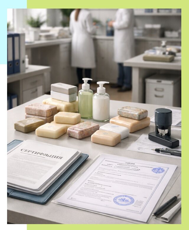 Сертификация мыла и сертификат на мыло в Крымске от 12436 | Алешин-Крм
