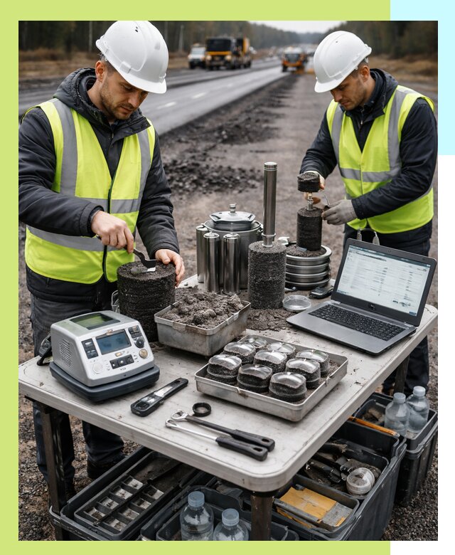 Сертификация асфальта: испытания и подтверждение в Крымске