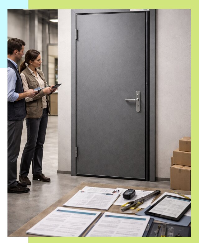 Сертификация противопожарных дверей в Крымске от 9327 р. | Алешин-Крм