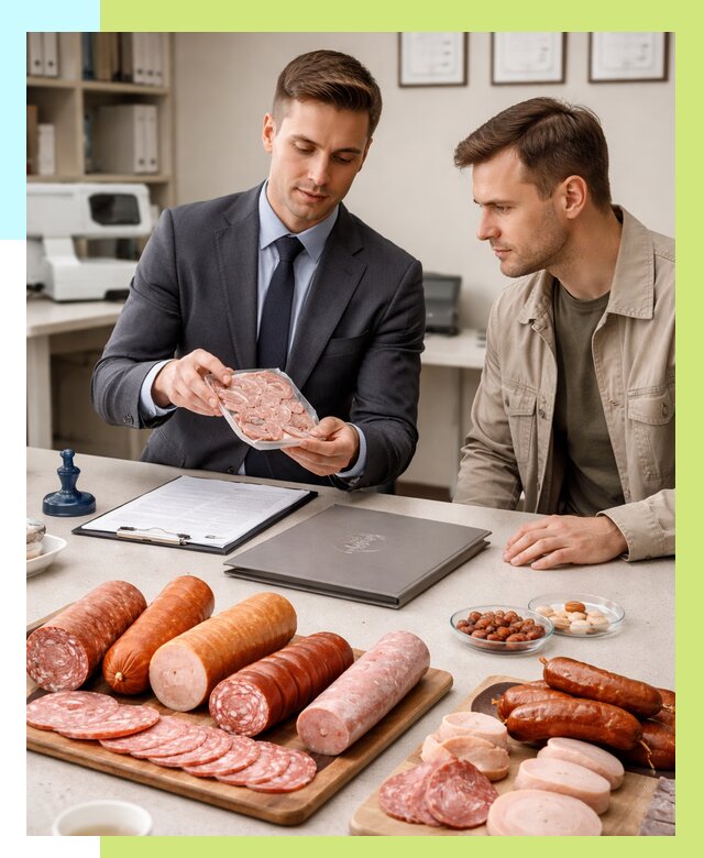 Сертификация колбасных изделий в Крымске от 7772 р. | Алешин-Крм