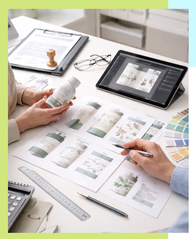 Профессиональная разработка дизайна и текста этикетки продукции в Крымске