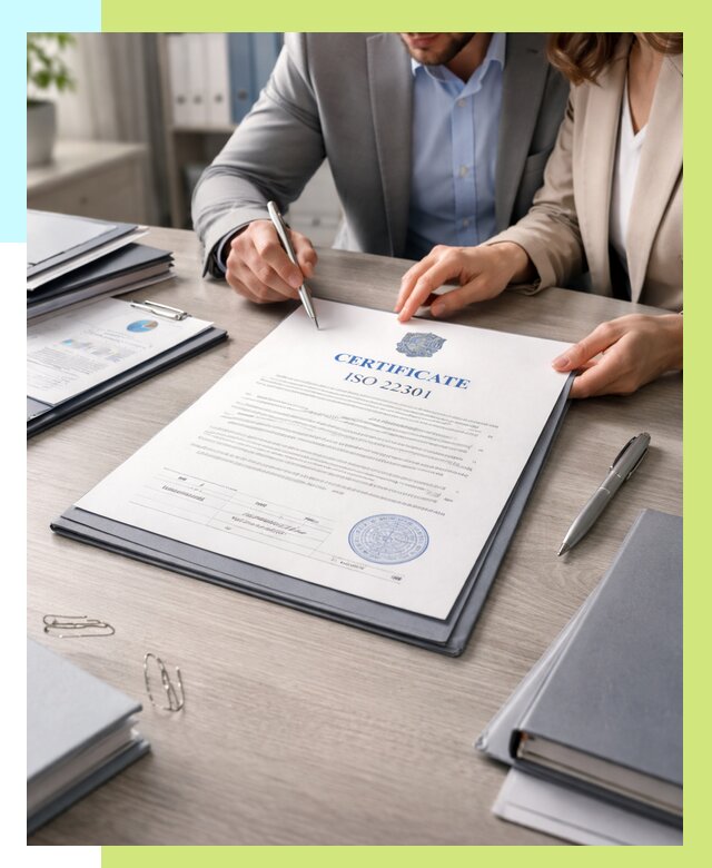 Сертификат ISO 22301 в Крымске от 46634 р. | Алешин-Крм срочно